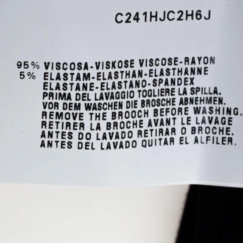 Emporio Armani Black Jersey Beaded Butterfly Applique Top M For Women 9 Emporio Armani Black Jersey Beaded Butterfly Applique Top M For Women - Image 7