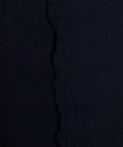 Emporio Armani Navy Blue Linen Fitted Skirt L For Women -Emporio Armani sale luxury women emporio armani used clothes p281488 005