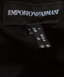 Emporio Armani Black Silk Bead Embellished Sleeveless Top S For Women -Emporio Armani sale luxury women emporio armani used clothes p290458 006