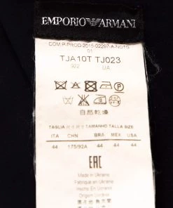 Emporio Armani Navy Blue Stretch Crepe A Line Dress M For Women -Emporio Armani sale luxury women emporio armani used clothes p294857 006