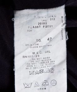 Emporio Armani Dark Purple Wool Blend Tunic Dress M For Women -Emporio Armani sale luxury women emporio armani used clothes p298084 006 scaled