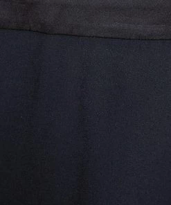 Emporio Armani Black Crepe Draped Knot Detail Mini Skirt S For Women -Emporio Armani sale luxury women emporio armani used clothes p300150 004