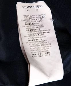 Emporio Armani Navy Blue Crepe Zip Front Jacket XS For Women -Emporio Armani sale luxury women emporio armani used clothes p301353 005