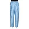 Emporio Armani Light Blue Linen High Waist Pants S For Women -Emporio Armani sale luxury women emporio armani used clothes p301674 1593714361 002