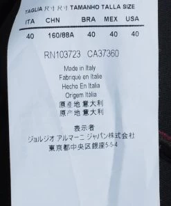 Emporio Armani Crimson Neoprene Velvet Structured Gown S For Women -Emporio Armani sale luxury women emporio armani used clothes p3017 009