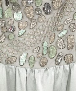 Emporio Armani Silver Dress With Detail M For Women -Emporio Armani sale luxury women emporio armani used clothes p30248 004