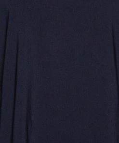 Emporio Armani Navy Blue Crepe Long Sleeve Blouse M For Women -Emporio Armani sale luxury women emporio armani used clothes p312612 006