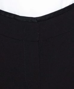 Emporio Armani Black Stretch Wool Elasticized Waist Trousers M For Women -Emporio Armani sale luxury women emporio armani used clothes p312931 001