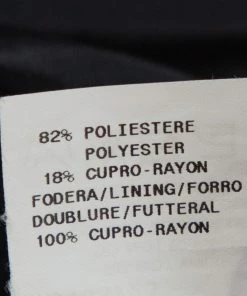 Emporio Armani Charcoal Grey Textured Crepe Fitted Blazer S For Women -Emporio Armani sale luxury women emporio armani used clothes p330673 005