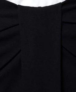 Emporio Armani Black Jersey Pleat Front Pencil Skirt S For Women -Emporio Armani sale luxury women emporio armani used clothes p351040 002