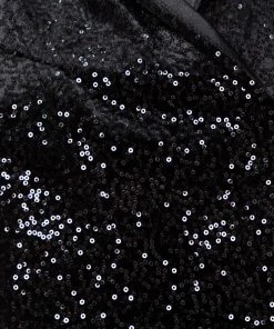 Emporio Armani Black Sequin Embellished Velvet Double Breasted Jacket M For Women -Emporio Armani sale luxury women emporio armani used clothes p366212 003