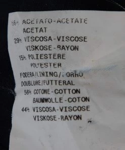 Emporio Armani Black Crepe Pintuck Detail Blazer S For Women -Emporio Armani sale luxury women emporio armani used clothes p366225 005