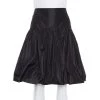 Emporio Armani Black Taffeta Gathered Short Skirt L For Women -Emporio Armani sale luxury women emporio armani used clothes p366238 006