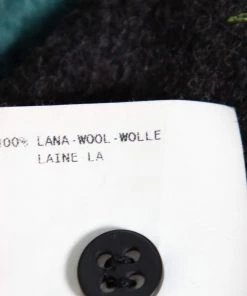 Emporio Armani Grey Wool Floral Appliqued A-Line Skirt M For Women -Emporio Armani sale luxury women emporio armani used clothes p366360 006