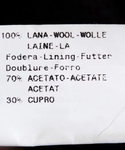 Emporio Armani Black Wool Button Front Knee Length Coat M For Women -Emporio Armani sale luxury women emporio armani used clothes p368975 004