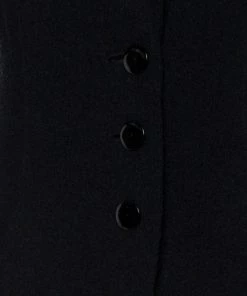 Emporio Armani Black Wool Button Front Knee Length Coat M For Women -Emporio Armani sale luxury women emporio armani used clothes p368975 1608124443 007