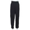 Emporio Armani Black Double Pence Button Detail High Waist Trousers M For Women