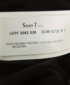 Emporio Armani Black Jersey Button Detail Oversized Top S For Women -Emporio Armani sale luxury women emporio armani used clothes p386781 002