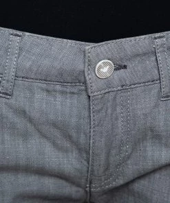 Emporio Armani Grey Cotton 5 Pocket Detail Tapered Leg Trousers L For Women -Emporio Armani sale luxury women emporio armani used clothes p389979 002