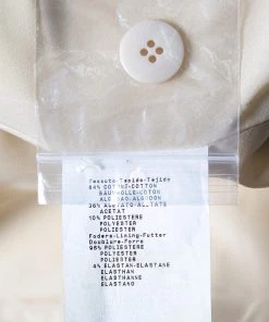 Emporio Armani Metallic Gold Cotton Sleeveless Gilet S For Women 13 Emporio Armani Metallic Gold Cotton Sleeveless Gilet S For Women -Emporio Armani sale luxury women emporio armani used clothes p404655 006