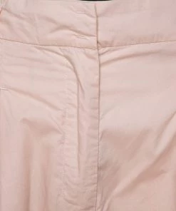 Emporio Armani Pale Pink Cotton Wide Leg Trousers L For Women -Emporio Armani sale luxury women emporio armani used clothes p411027 002