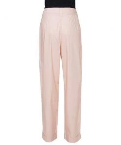 Emporio Armani Pale Pink Cotton Wide Leg Trousers L For Women -Emporio Armani sale luxury women emporio armani used clothes p411027 004