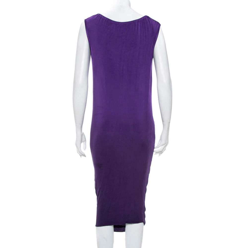Emporio Armani Purple Knit Sleeveless Shift Dress M For Women 5 Emporio Armani Purple Knit Sleeveless Shift Dress M For Women - Image 3