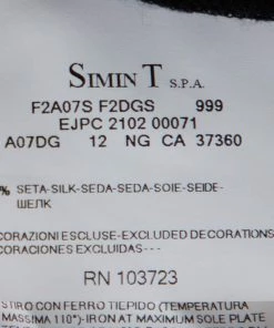 Emporio Armani Black Silk Embellished Neck Detail Shift Dress M For Women -Emporio Armani sale luxury women emporio armani used clothes p416268 005