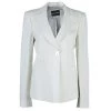 Emporio Armani Cream Fitted Blazer L For Women -Emporio Armani sale luxury women emporio armani used clothes p42290 001