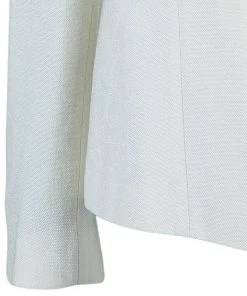 Emporio Armani Cream Fitted Blazer L For Women -Emporio Armani sale luxury women emporio armani used clothes p42290 005