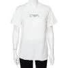 Emporio Armani White Cotton Logo Printed Crewneck T-Shirt L For Women 2 Emporio Armani White Cotton Logo Printed Crewneck T-Shirt L For Women -Emporio Armani sale luxury women emporio armani used clothes p424059 006