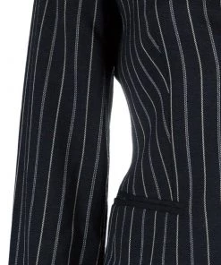 Emporio Armani Black Striped Pant Suit S For Women -Emporio Armani sale luxury women emporio armani used clothes p42430 0007