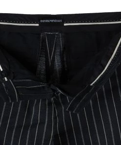 Emporio Armani Black Striped Pant Suit S For Women -Emporio Armani sale luxury women emporio armani used clothes p42430 0013