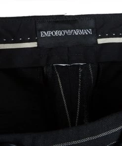 Emporio Armani Black Striped Pant Suit S For Women -Emporio Armani sale luxury women emporio armani used clothes p42430 0014
