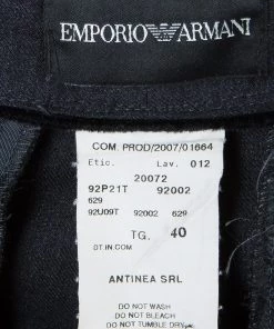 Emporio Armani Charcoal Pant Suit S For Women -Emporio Armani sale luxury women emporio armani used clothes p42431 014