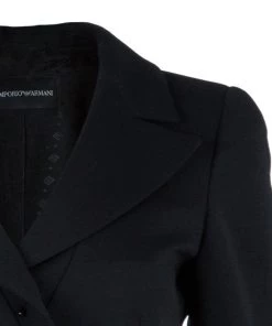 Emporio Armani Black Tailored Blazer S For Women -Emporio Armani sale luxury women emporio armani used clothes p42543 0004