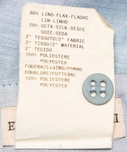 Emporio Armani Blue Linen & Silk Floral Applique Trim Detail Midi Skirt M For Women -Emporio Armani sale luxury women emporio armani used clothes p436856 005