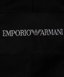 Emporio Armani Vintage Black Velvet Embellished Detail Button Front Blazer S For Women -Emporio Armani sale luxury women emporio armani used clothes p442272 005