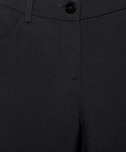 Emporio Armani Black Crepe Side Strip Detail Straight Leg Trousers M For Women -Emporio Armani sale luxury women emporio armani used clothes p454947 012