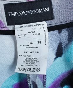Emporio Armani Floral Print Pants S For Women -Emporio Armani sale luxury women emporio armani used clothes p45541 0008