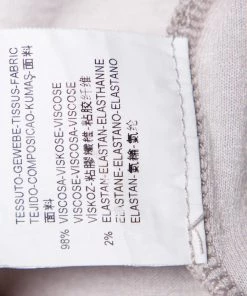 Emporio Armani Grey Knit Draped Detail Long Sleeve Top L For Women -Emporio Armani sale luxury women emporio armani used clothes p458462 003