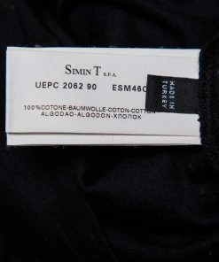 Emporio Armani Black Cotton Knit Roundneck Long Sleeve T-Shirt M For Women -Emporio Armani sale luxury women emporio armani used clothes p459138 003