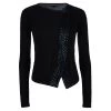 Emporio Armani Black Embellished Cardigan S For Women