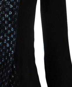 Emporio Armani Black Embellished Cardigan S For Women -Emporio Armani sale luxury women emporio armani used clothes p48159 006