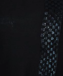 Emporio Armani Black Embellished Cardigan S For Women -Emporio Armani sale luxury women emporio armani used clothes p48159 007