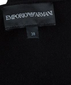 Emporio Armani Black Embellished Cardigan S For Women -Emporio Armani sale luxury women emporio armani used clothes p48159 008