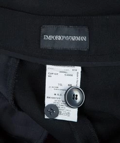 Emporio Armani Black Tailored Trousers L For Women -Emporio Armani sale luxury women emporio armani used clothes p48279 008