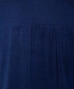 Emporio Armani Navy Blue Cotton Gold Foil Print T-shirt S For Women -Emporio Armani sale luxury women emporio armani used clothes p484086 008