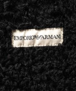 Emporio Armani Brown Fur Collar Detail Zip Front Jacket M For Women -Emporio Armani sale luxury women emporio armani used clothes p485906 001