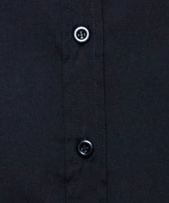 Emporio Armani Black Cotton Short Sleeve Front Button Shirt M For Women -Emporio Armani sale luxury women emporio armani used clothes p485979 006